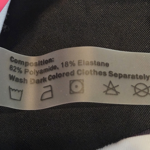 NWT Zaful Black and White Striped Women's Tankini Swimsuit Top US size 8-10 - Picture 10 of 10